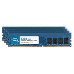 OWC 128GB (4x32GB) DDR4 3200MHz PC4-25600 CL22 2RX8 ECC Unbuffered UDIMM 1.2V 288-pin Workstation Server Memory RAM