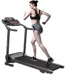 EVOLVE B1 Motorized Electric Treadmill for Home - 3 level manual inclination & Foldable running machine with 12 programs - Bluetooth, speaker, USB Port, AUX - Zwift App for smart phone