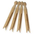 Elliott Traditional Beechwood Dolly Pegs, Pack of 24 Clothes Pegs, Perfect for Indoor and Outdoor Use and will Hold Clothing Without Leaving Marks, Ideal for Crafting, Beige