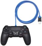 Amazon Basics PlayStation 4 Controller Charging Cable, Micro USB to USB-A connectors, 6-Foot, Blue