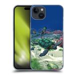 Head Case Designs Officially Licensed Simone Gatterwe Turtle Life In Sea Hard Back Case Compatible With Apple iPhone 15 Plus