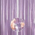 PartyWoo Foil Curtain Purple, 2 pcs