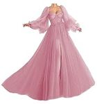 Ball Gown Dusty Pink Prom Dress Puf