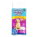 World of pets Pack of 20 Super Absorbent Premium Puppy Dog Training Pads 60 x 45cm, white