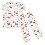 BAYBEE 100% Organic Muslin Cotton Baby Top & Bottom Pant Set, Baby Sleepsuit Night Suit Dress | Infant Toddler New Born Baby Clothes | Baby Dress for 24-36 Months Boys Girls (Watermelon (3XL)