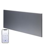 Adax Neo Wifi Electric Panel Heater/Convector Radiator With Timer, Thermostat, Voice Control, Splash Proof, Wall Mounted (Lava Grey, 1500W)