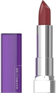 Maybelline Color Sensational Lipstick, Lip Makeup, Cream Finish, Hydrating Lipstick, Nude, Pink, Red, Plum Lip Color, Plum Paradise, 0.15 oz; (Packaging May Vary)
