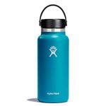 Hydro Flask 32 oz Wide Mouth with Flex Cap Stainless Steel Reusable Water Bottle Laguna - Vacuum Insulated, Dishwasher Safe, BPA-Free, Non-Toxic