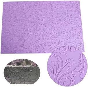 Anyana damask 20 Inch Sugar imprint Dress Silicone damask Fondant impression mat Repeat Oak leaf Embossing Mat Texture Textured Cake Decoration candy Craft Sugarcraft edible Lace Mat