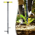 Colwelt Weed Remover Tool 100cm, Weed Puller Root Remover with Thick Steel Claw, Long Handled Weeding Tool with Easy Foot Ejector, Stand Up Garden Weeder Tool for Lawn Grass Dandelion Removal