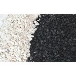 LICAN Decorative Stones Marble Chips for Aquarium Garden Indoor & Outdoor Decoration Pebble Stone (10 kg, Black & White, 1)