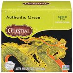 Celestial Seasonings Authentic Green Tea, 40 Count (Pack of 6) (Packaging May Vary)