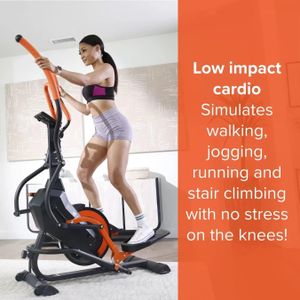 FITT Strider Upright Elliptical Exercise Machine – Compact Home Fitness