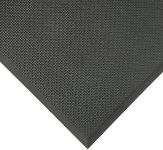 NoTrax T17 Superfoam Safety/Anti-Fatigue Floor Mat, for Dry Areas, 3' Width x 2' Length x 5/8" Thickness, Black