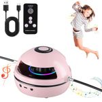 Music Jump Rope Machine, Wireless Skipping Rope with Counter for Adults Kids, Smart Skipping Rope with Remote Control & 10 Speed Level/LED Screen/Colorful Light/Wireless Music Kids Gym Equipment, Pink