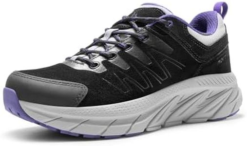 NORTIV 8 Women's Lightweight Hiking Shoes Chunky Tennis Comfortable Non-Slip Trekking Trails Shoes Outdoor Platform Walking Sneakers,Size 9,Black,SNHS244W