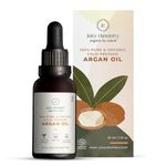 Juicy Chemistry Argan Oil, 30 ml | Pure, Cold-pressed & Organic Argan Oil for Moisturising Skin & Managing Dry, Frizzy Hair | Ecocert Certified Organic for Men & Women | Cruelty-free & 100% Vegan
