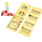 Kare & Kind Value Pack of 400 Labels - 8 Different Designs - For Lip Balm Containers, Nasal Inhaler Tubes, etc. - Self Adhesive, Easy Peel