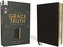 NASB, The Grace and Truth Study Bible (Trustworthy and Practical Insights), European Bonded Leather, Black, Red Letter, 1995 Text, Comfort Print