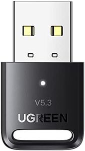 UGREEN Bluetooth Adapter, USB Bluetooth 5.3 Adapter for PC, Wireless Bluetooth Dongle, Plug and Play for Windows 11/10/8.1 Headphone Mouse Keyboard Printer Speaker Game Controllers