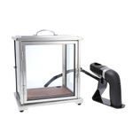 Crafthouse by Fortessa Glass Cocktail Smoking Box with Handheld Smoker