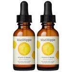 Mad Hippie Vitamin C Serum for Face with Hyaluronic Acid, Vitamin E & Ferulic Acid - Vitamin C Face Serum for Women/Men, Skin-Brightening Serum, 1.02 Fl Oz (Pack of 2)