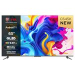 TCL 65C645K 65" QLED 4K Ultra HD HDR Android Smart TV (Google Assistant, Freeview Play, Dolby Atmos, Dolby Vision, HDR10+, 120Hz Game Accelerator, Motion Clarity) (65")