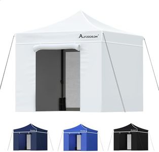 ALFORDSON Gazebo Marquee 3 x 3m with Wall Panels, Sand Bag and Pegs & Ropes, High Adjustable Pop-up Canopy Pavilion with Carry Bag, Camping Shelter Shade with Steel Frame for Wedding Party, White
