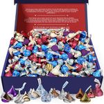 Broadway Candy 900g Blissful Kisses Hamper - American Sweets Gift Box - Chocolates Minis Hamper - An Assortment of Hershey's Kisses for Kids, Adults, Birthday, Valentine, Special Occasion