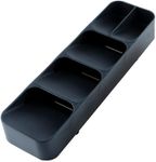 Home Master in-Drawer Organiser Cutlery Tray, Black, 39.8 cm x 11.4 cm x 5.8 cm Size