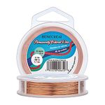 BENECREAT 0.7mm(21Gauge) Tarnish Resistant Copper Wire 20m Jewelry Beading Wire for Crafts Beading Jewelry Making