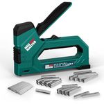 NEU MASTER 6 in 1 Manual Staple Gun with 4000 Staples, Staple Gun Heavy Duty for Wood, Fixing Material, Decoration DIY, Carpentry, Furniture