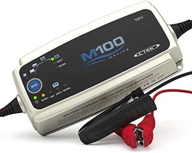 CTEK M100 Fully Automatic 8-Step Battery Charger And and Maintainer For Marine Environments, 12V, 7A