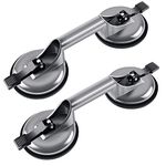 Forever Speed 2 x Aluminium Suction Lift 100 kg 120 mm Dual Suction Lifters Glass Lifter Glass Suction Vacuum Lifter