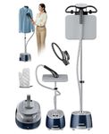 OWNAIR Standing Iron Steamer For Clothes, Vertical Standing Garment Steamer, 2.1L Water Tank, 32 g/min, 8 Heat modes, 2000 watt, Adjustable Iron Board, Horizontal and Vertical, 1 year warranty