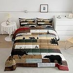 Erosebridal Bear Deer Comforter Set