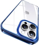 CASEKOO Designed for iPhone 16 Pro Max Case Crystal Clear, [Never Yellow Technology] [12FT Mil-Grade Protection] Transparent Slim Cover Women Men for iPhone 16 ProMax Phone Case 6.9 inch, Blue