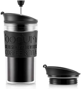 Bodum Coffee Maker Travel Mug with Extra Lid, 350ml, Black, K11102-01