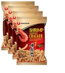 Nongshim Hot & Spicy Shrimp Flavoured Cracker- 75g (Pack of 4) (Imported)