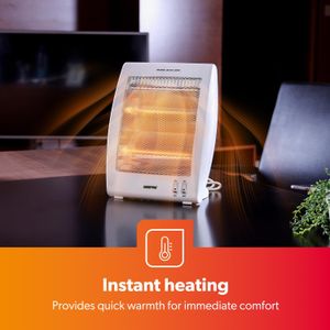 Geepas Quartz Halogen Heater 2-Pack – Energy Efficient Home Heating