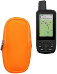 kwmobile Soft Case Compatible with Garmin GPSMAP 66sr / GPSMAP 67 / GPSMAP 66i - Protective Pouch for Handheld GPS - Neon Orange