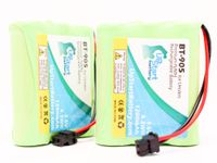 2 Pack - BT-905 Battery Replacement (1200mAh, 3.6v, NiMH) for Uniden, Panasonic, Sony Cordless Phone Compatible with - Panasonic KX-TG2553, Uniden BT800, Panasonic P-P504, Panasonic P-P501