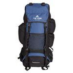 TETON Sports Explorer 4000 Internal Frame Backpack; High-Performance Backpack for Backpacking, Hiking, Camping; Navy Blue