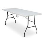 SA Products 6ft Heavy Duty Folding Table - Portable & Compact Foldable Table - Ideal for Picnic, Garden, Camping, Pasting, Crafting, Party, Market - H183cm x W76cm x H72cm