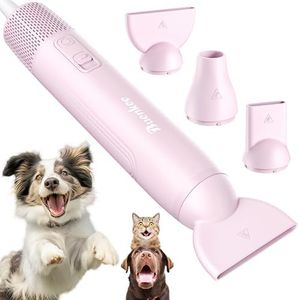 Buenkee Handheld Dog Dryer, 3HP High-Velocity Pet Hair Blower, Pink