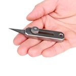 NBGDY Small Utility Knife with 5 Replaced Blades, Keychain Knife, Small Pocket Knife,EDC Package Opener Box Cutter Knife (KPQ-1050)