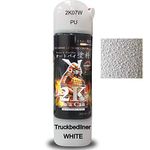 SAMURAI KUROBUSHI Spray Paint 2K Top Coat #2K07W- PU WRINKLE TRUCKBEDLINER (WHITE) (D-I-Y Do It Yourself)- 400ml