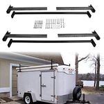 NIXFACE Adjustable Roof Ladder Racks Fit for 4"-7" Wide Enclosed Trailers Cargo Vans Trucks