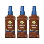 Banana Boat Deep Tanning Oil, Pump Sunscreen Spray with Coconut Oil, SPF 0, 8oz. (Pack of 3)