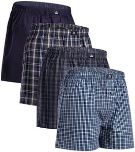 DANISH ENDURANCE Calzoncillos Hombre Boxer de Tela, Algodon Organico 100%, Cintura Elastica, Corte Americano, Calzoncillos Hombre Pack, Boxer Hombre Pack de 4 o 6